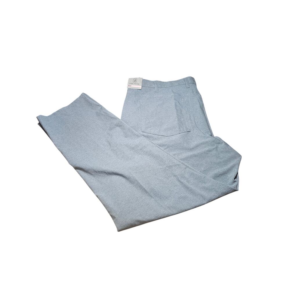 PGA Tour Mens 5 Pocket Peformance Golf Pant Grey 40X32